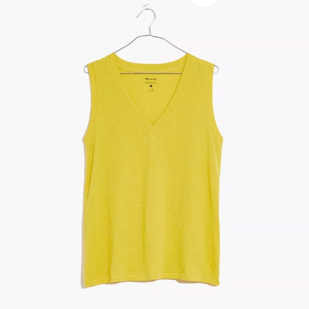 Madewell Whisper Cotton V-Neck Tank